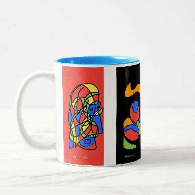 De Café Em Dois Tons caneca quente e confortável (Esquerda)