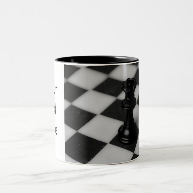 De Café Em Dois Tons Caneca rainha do xadrez (Centro)