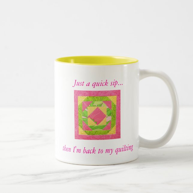 De Café Em Dois Tons Caneca rápida da edredão do sorvo (Direita)