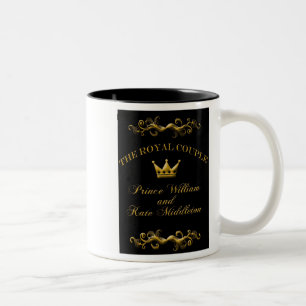 De Café Em Dois Tons Caneca real da lembrança do casamento