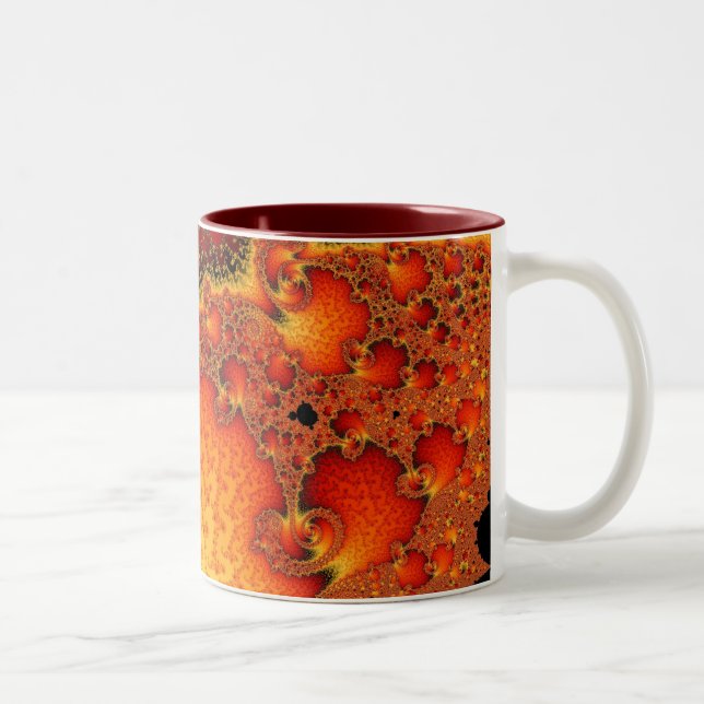 De Café Em Dois Tons Caneca Red Hot Firepit (Direita)