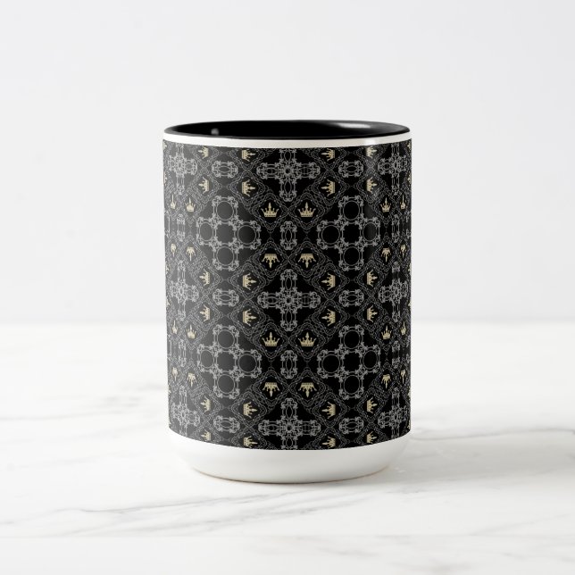 De Café Em Dois Tons Caneca Rei ou Rainha (Centro)