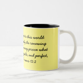De Café Em Dois Tons Caneca Romanos 12:2