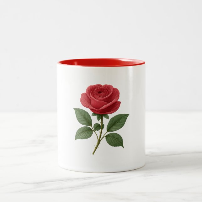 De Café Em Dois Tons Caneca - Rosa (Centro)