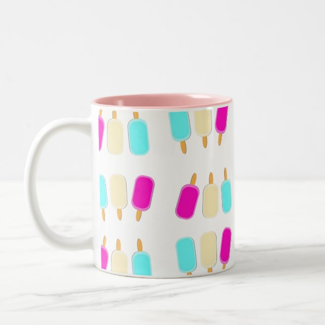 De Café Em Dois Tons Caneca Rosa Sorvete (Esquerda)