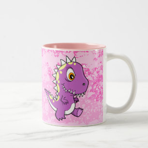 De Café Em Dois Tons Caneca roxa bonito louca do monstro