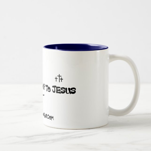 De Café Em Dois Tons Caneca Running da engrenagem do homem (que (Direita)