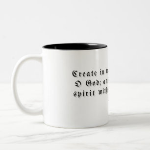 De Café Em Dois Tons Caneca Salmo 51:10