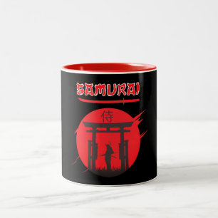 De Café Em Dois Tons Caneca Samurai