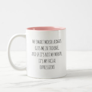 De Café Em Dois Tons Caneca Sarcástica Engraçada