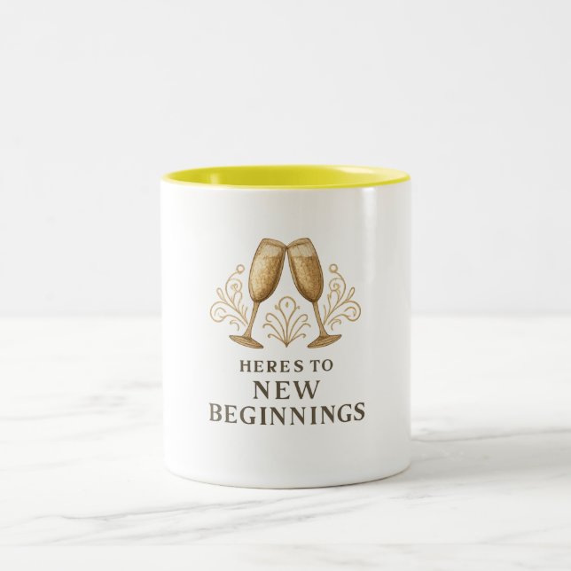 De Café Em Dois Tons Caneca - Saúde para Novos Começos (Centro)