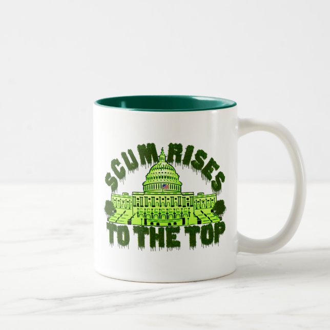 De Café Em Dois Tons Caneca Scum Rises To The Top (Direita)