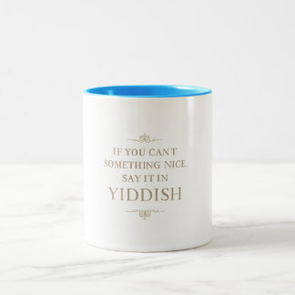 De Café Em Dois Tons Caneca - Se não consegue dizer algo agradável, dig