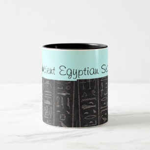De Café Em Dois Tons Caneca secreta egípcia antiga