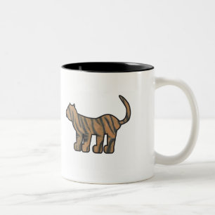 De Café Em Dois Tons Caneca selvagem do tigre da coisa