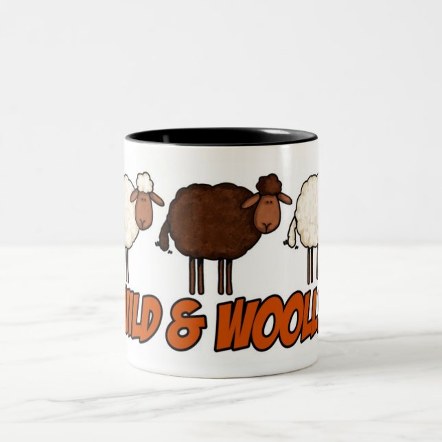 De Café Em Dois Tons caneca selvagem e woolly (Centro)