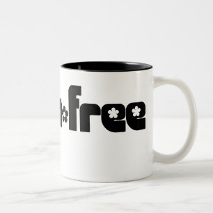De Café Em Dois Tons caneca sem glúten (do pintinho) (dois-tom)