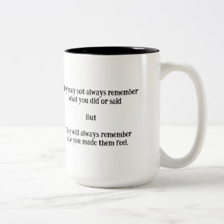 De Café Em Dois Tons Caneca "Sempre Lembre"