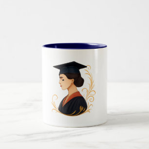 De Café Em Dois Tons Caneca - Senhora Graduada