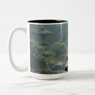 De Café Em Dois Tons Caneca Serenidade Jardim Zen