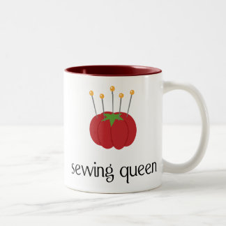 De Café Em Dois Tons Caneca Sewing da rainha