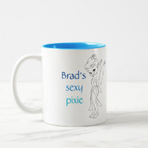 Caneca "sexy" do duende do quilômetro Golland Brad