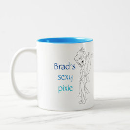 De Café Em Dois Tons Caneca "sexy" do duende do quilômetro Golland Brad