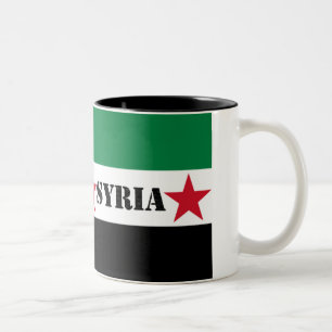 De Café Em Dois Tons Caneca síria da revolução