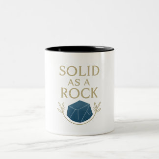 De Café Em Dois Tons Caneca - Sólido Como Uma Rocha