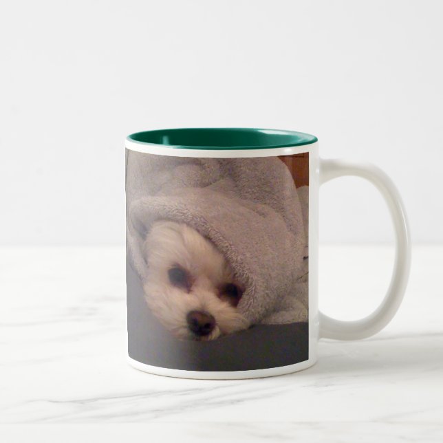 De Café Em Dois Tons Caneca sonolento do Maya do tempo (Direita)