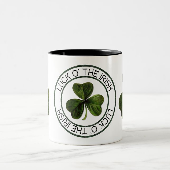 De Café Em Dois Tons Caneca Sorte dos Irlandeses (Centro)