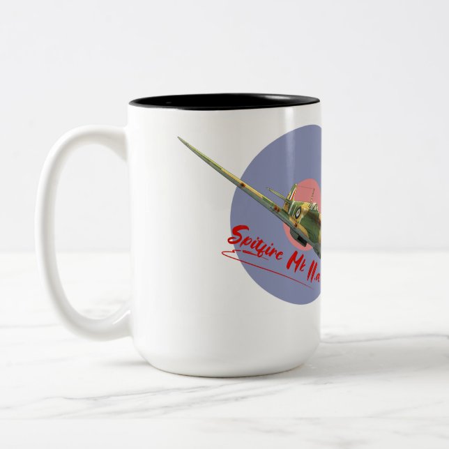 De Café Em Dois Tons Caneca Spitfire MKIIa (Esquerda)