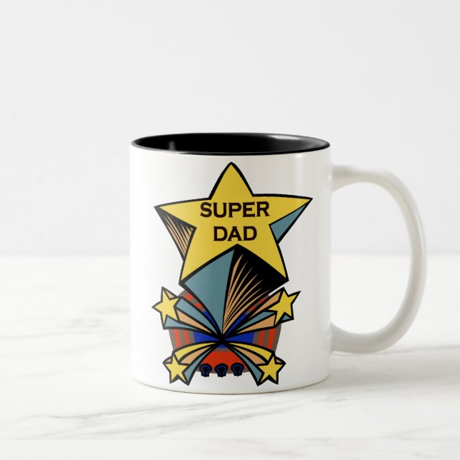 De Café Em Dois Tons Caneca super do pai (Direita)