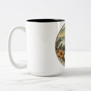 De Café Em Dois Tons CANECA SURF CITY - Huntington Beach, Ca