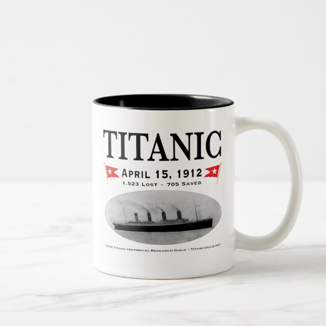 De Café Em Dois Tons Caneca titânica do Dois-Tom do navio do fantasma (Direita)
