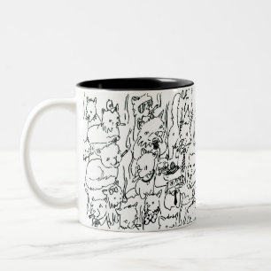 De Café Em Dois Tons Caneca Todos Os Gatinhos
