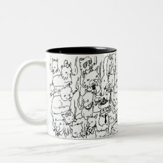 De Café Em Dois Tons Caneca Todos Os Gatinhos