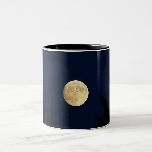 De Café Em Dois Tons Caneca Tom Duplo Meia-Noite Azul Luar - Celestial  (Centro)