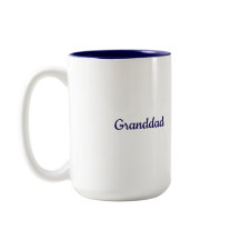 Caneca Tom Naval Branco Duas Cores
