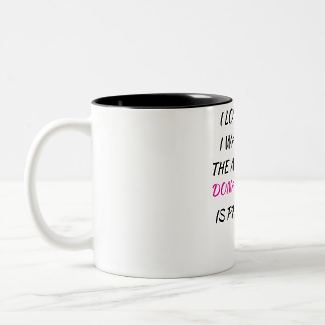 De Café Em Dois Tons Caneca Trump é Presidente (Esquerda)
