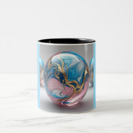 De Café Em Dois Tons Caneca Two Tone, 11oz (Mármore-8)