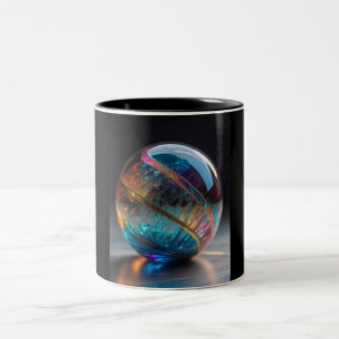 De Café Em Dois Tons Caneca Two Tone, 11oz (Mármore-9)