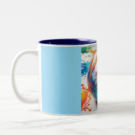 De Café Em Dois Tons Caneca Two Tone, 325ml (Mármore-13)