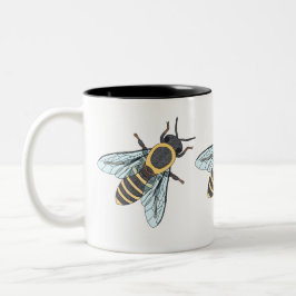 De Café Em Dois Tons Caneca Two-Tone (330ml) - Abelha Melífera