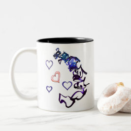 De Café Em Dois Tons Caneca Two Tone Desencadeie Meu Coração