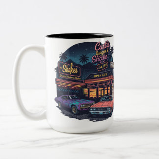 De Café Em Dois Tons Caneca Two-Tone estilo carro vintage
