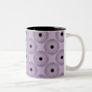 De Café Em Dois Tons Caneca Ultramodern do encanto, lavanda