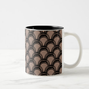 De Café Em Dois Tons Caneca Ultramodern do encanto, Mocha