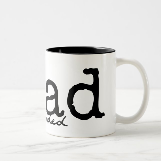 De Café Em Dois Tons Caneca Um-Entregue lida (Direita)