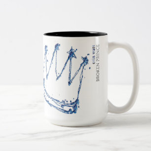 De Café Em Dois Tons Caneca unilateral do príncipe quebrado